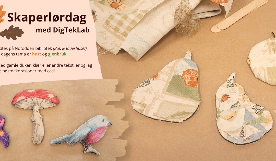 26. september: Biblolørdag – Skaperverksted med DigTekLab